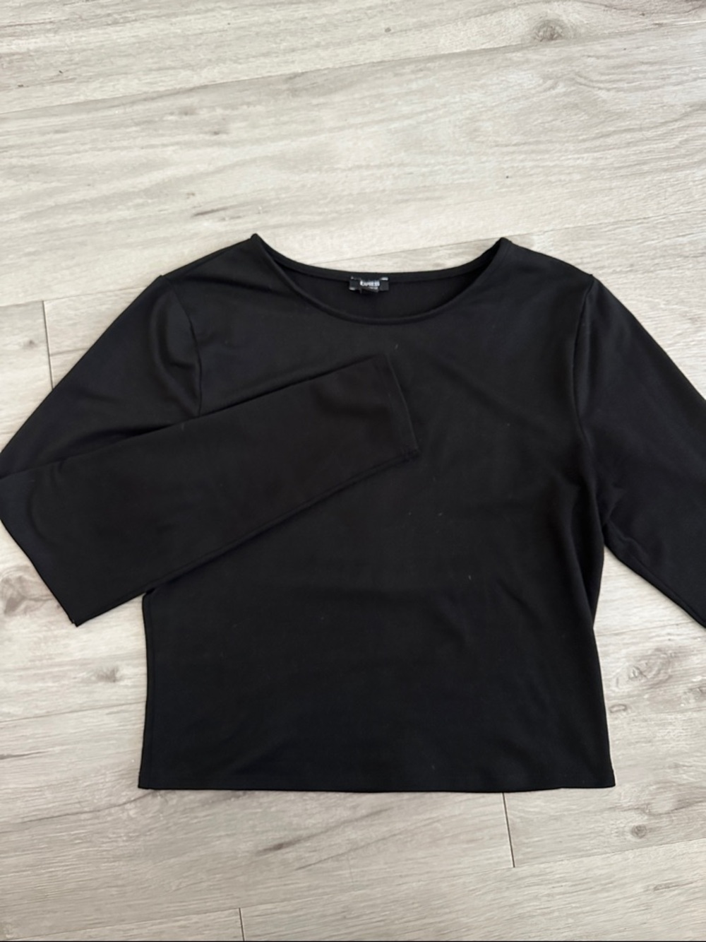 Express Black Long Sleeve Top